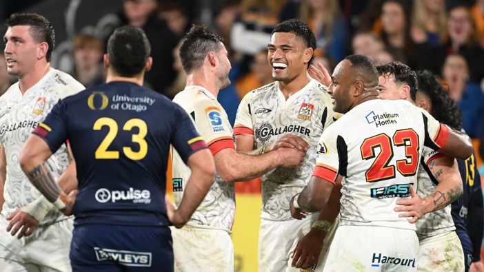 Tupou Vaa'i scored a hat-trick in the Chiefs' win over the Highlanders. Photo / Getty Images