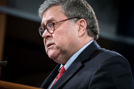 Former Attorney General William Barr details break with Trump on election fraud claims in new book. Photo / Getty Images