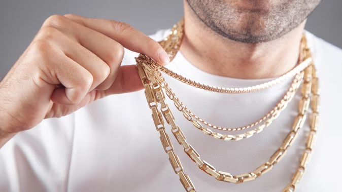 Police seized Isaiah Timothi Keresoma's gold jewellery and designer apparel when he was arrested for meth-related offending.