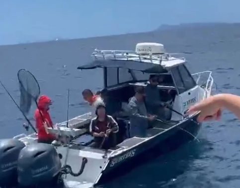 A group of people were caught illegally fishing within the Goat Island Marine Reserve, December 29. Photo / Supplied