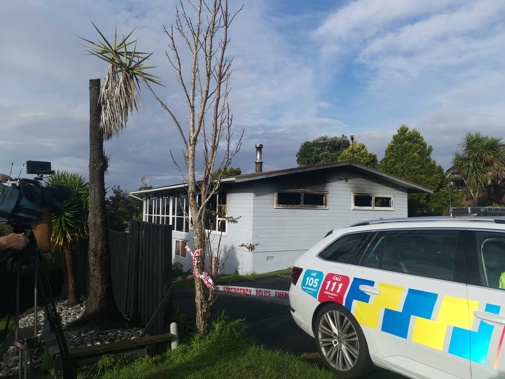 House fire on Girrahween Dr, Albany in Auckland. Photo / Akula Sharma