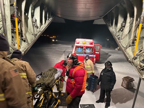 The patient is in a stable condition with a non-life threatening condition. Photo / McMurdo Station staff