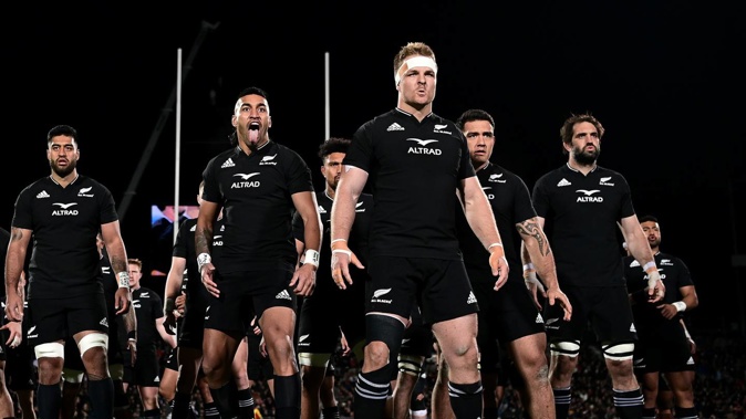 The All Blacks haka. Photo / Photosport