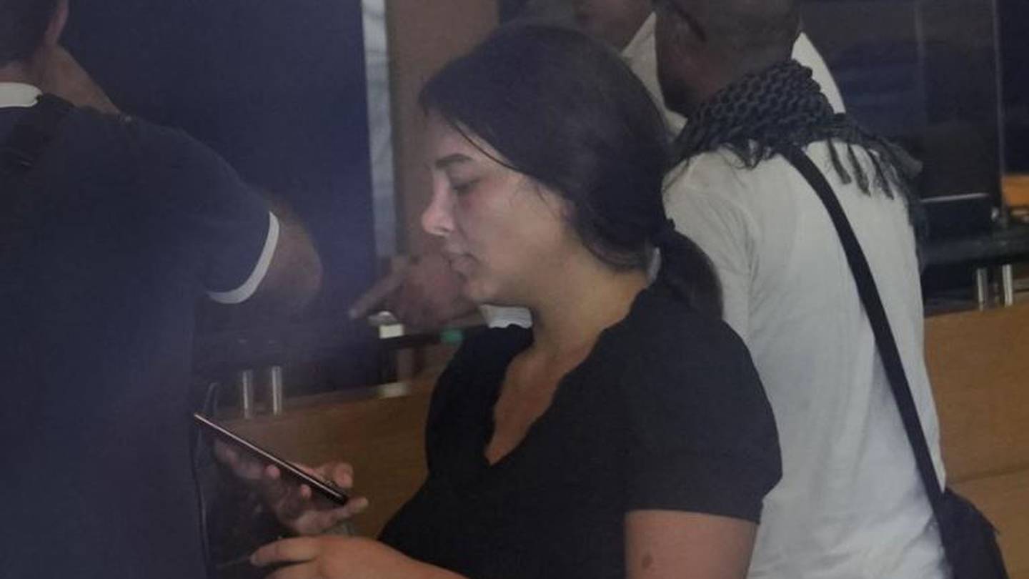 Accompanied by activists, Sali Hafez broke into a BLOM Bank branch brandishing what she later said was a toy pistol. Photo / AP