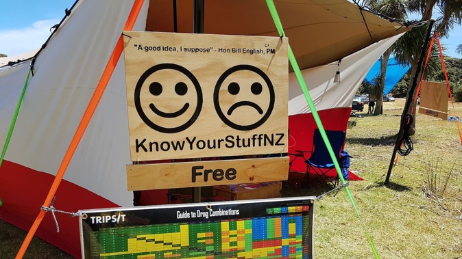 Know Your Stuff offers free safety checks on recreational drugs at festivals and concerts around New Zealand.