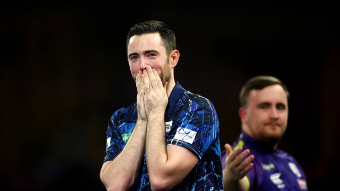 Luke Humphries beat Luke Littler to win the World Darts Championship final. Photo / Getty Images
