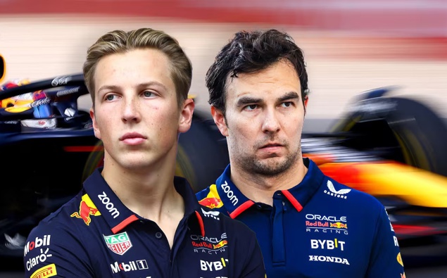 Red Bull backs struggling Perez, driving Lawson to the rear