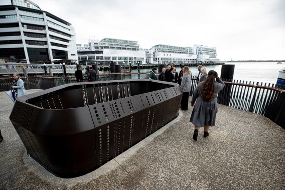 The downtown ferry precinct called Te Wanaga which was officially opened today. Photo / Dean Purcell