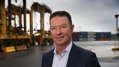 Former Ports of Auckland chief executive Tony Gibson has pleaded not guilty to two charges in relation to the death of a worker who was crushed under a container in 2020. Photo / New Zealand Herald