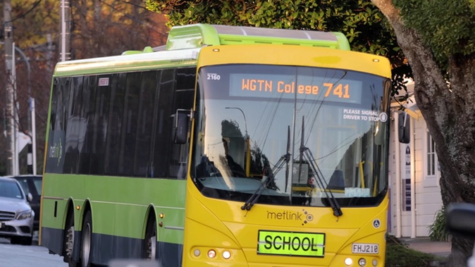 A Wellington College pupil has been forced to find a new way to get to school after being bullied by a bus driver, who has refused to stop and pick him up. (Photo / RNZ)