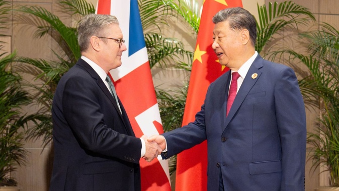 British Prime Minister Keir Starmer met China's President Xi Jinping last November. Photo / Getty Images