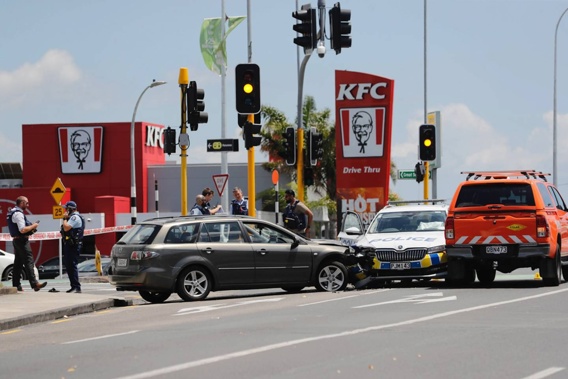 Sections of Great South Rd and Alfriston Rd in Manurewa are closed due to a serious crash. Photo / Dean Purcell