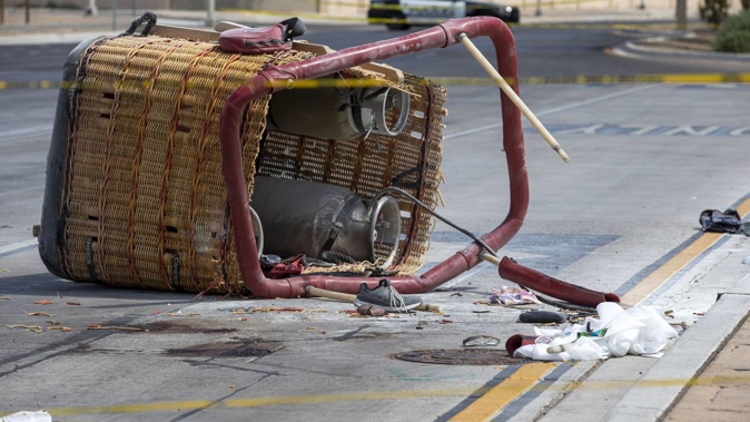 Pilot Nicholas Meleski, who had drugs in his system, hit power lines while trying to land in Albuquerque and crashed into a busy intersection. The report said investigators found no evidence of mechanical malfunctions or failures. Photo / AP
