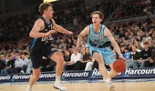 Sean Bairstow of the Breakers handles the ball during the round one NBL match between Melbourne United and New Zealand Breakers at John Cain Arena, on September 21, 2025, in Melbourne, Australia. (Photo by Kelly Defina/Getty Images)