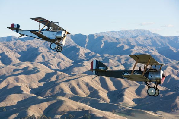 Aerial spectacle of the Classic Fighters Airshow. Photo / MarlboroughNZ